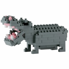 Мини-конструктор Nanoblock (Наноблок)"Бегемот", 130 элементов