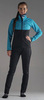Женский утеплённый лыжный костюм Nordski Premium Breeze-Black с высокой спинкой