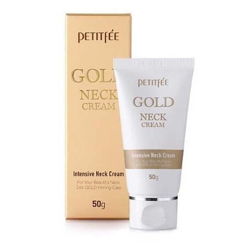 Petitfee Gold Neck Cream - Антивозрастной крем для шеи с золотом