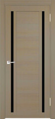 Межкомнатная дверь Z-3 / Цвет Тон Неаполь / Остекление "Лакобель черное" / Двери Верда