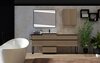 Cezares 45051 QUBO Зеркало со встроенной LED подстветкой, реверсивное Nero opaco, 100x80
