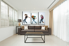 Модульная картина "Девушки танцуют хип-хоп"