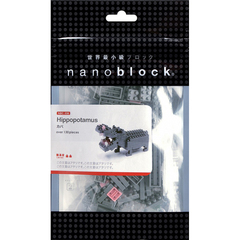 Мини-конструктор Nanoblock (Наноблок)"Бегемот", 130 элементов