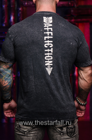 Affliction | Футболка мужская APACHE PRIDE A21329 спина