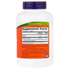 Now Foods, "Silymarin", сильнодействующий экстракт расторопши, 120 мягких желатиновых капсул с жидкостью
