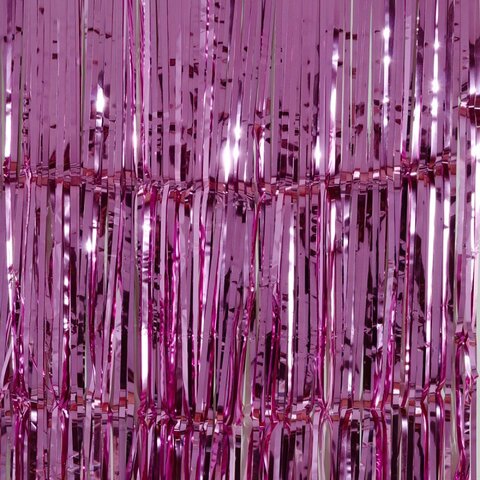 Занавес "Дождик" Розовый