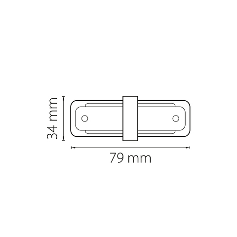 Соединитель прямой однофазный Barra Lightstar 502106