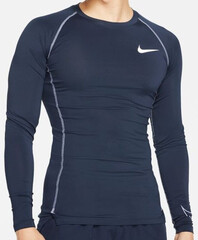 Термобелье Nike Pro Dri-Fit Tight Top LS M - obsidian/iron purple/iron purple