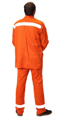 Костюм дорожника: куртка, п/комб. оранжевый с СОП (распродажа)