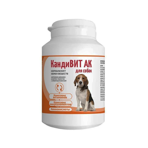 КандиВит АК 50 таб. кормовая добавка с витаминами и микроэлементами Candioli 11.25