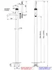 Remer AL08XV Смеситель для ванны Atelier AL08XV, сталь, шт