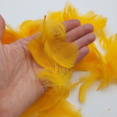 Перья гуся декоративные 4-7 см ,  около 100 шт. (выбрать цвет)