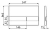 Alcaplast M1720-1 Клавиша смыва для унитаза