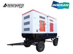 Дизельный генератор Азимут ЭД-420-Т400-2РПМ17 Doosan на шасси в капоте с автозапуском