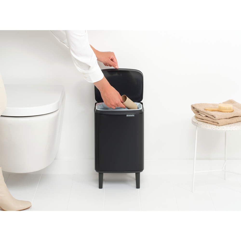 Мусорный бак Bo Hi (7 л), Черный матовый, арт. 227141 - фото 7