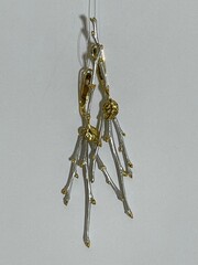 Баккара (серьги из серебра)