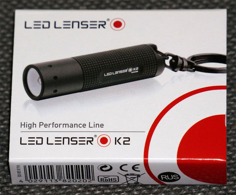 Фонарь брелок Led Lenser K2 черный лам.: светодиод  LR41 (8202)