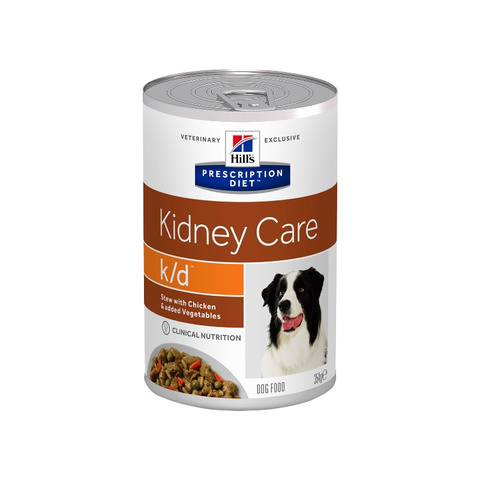 Hill's диета консервы для собак K/D лечение заболеваний почек рагу курица 354г