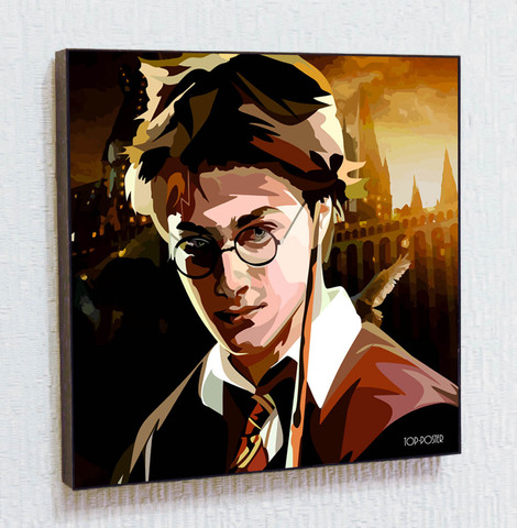 Картина постер Гарри Поттер в стиле ПОП-АРТ