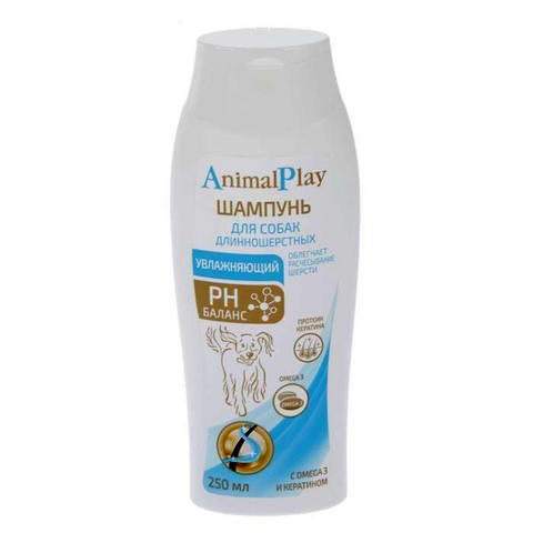 Шампунь увлажняющий Animal Play для длинношерстных собак, 250 мл