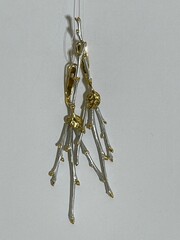 Баккара (серьги из серебра)