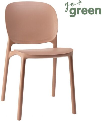 Стул пластиковый Scab Design Hug Go Green, карамель