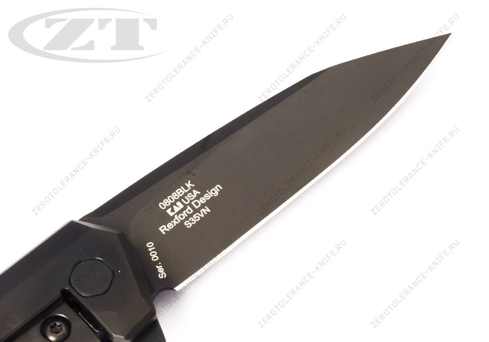 Нож Zero Tolerance 0808BLK First 10 Rexford - фотография 
