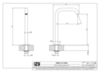 Gessi 316 FLESSA 54093#727 Излив для раковины на столешницу