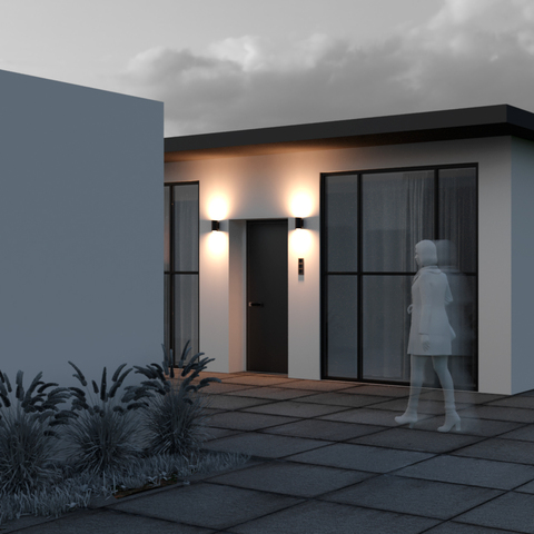 Уличный настенный светодиодный светильник Maytoni Shim O303WL-L10GF3K