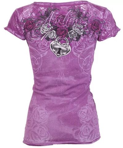 Archaic | Футболка женская Madame Tee Puple ARW1739 от Affliction сзади