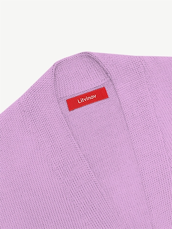 Кардиган с планкой из экохлопка