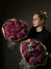 Монобуке́т «Хризантема бигуди»