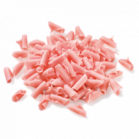 Шоколадная стружка розовая Barry Callebaut, 1 кг (CHF-BS-9STR-E0-07B)