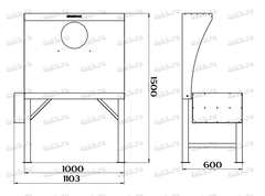 ССК-1 Стол сварщика с колчанами для размещения электродов, Kronvuz