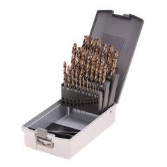 Набор сверл по металлу 1-13мм 25шт DIN338 HSSE-Co5 130° (пл. кейс) Ruko 215215RO