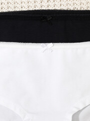 набор трусы/ уп  для девочки  К 1964-2уп/белый,черный
