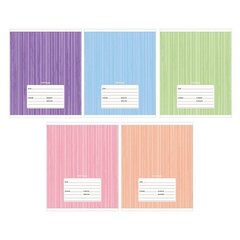 
          Тетрадь А5 12л., клетка, Канц-Эксмо, скрепка, мелованная бумага, "Полосатые орнамент"