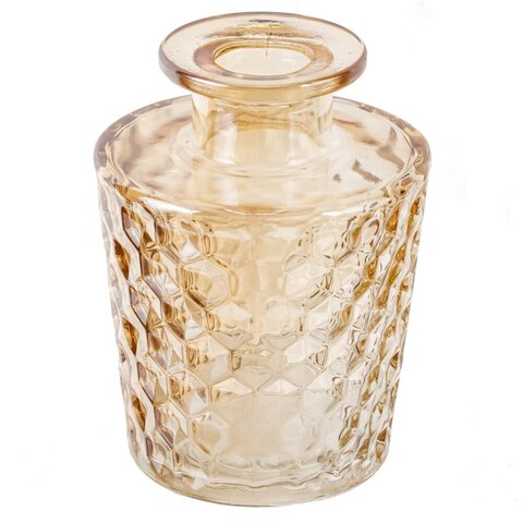 Ваза стеклянная (Высота 10 см) - Бежевый - купить