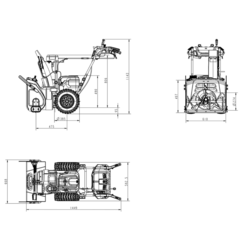 Снегоуборщик Greenworks GD82ST56 82V (61см) самоходный аккумуляторный, без АКБ и ЗУ