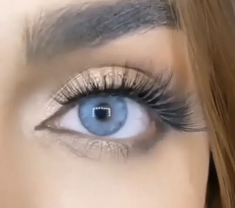 Голубые линзы с окантовкой Маркиза (Marquise ) Hollywood light blue / Цветные линзы для светлых и темных глаз /12 месяцев