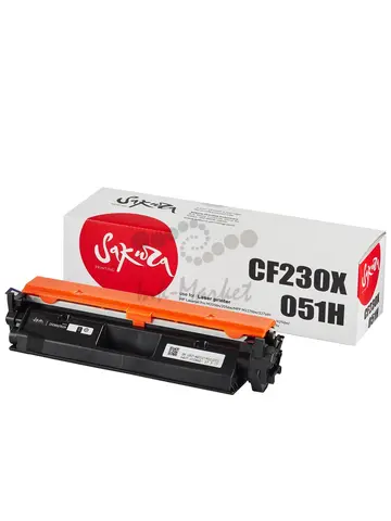 Картридж Sakura CF230X/051H для HP, Canon, черный, 4100 к.