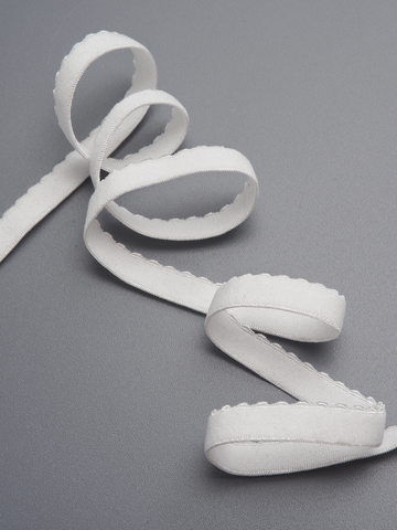 Резинка отделочная ажурная цвет теплый белый ширина 10 мм