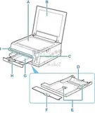 Canon - QM4-7975 - White Paper Output Support Tray (Front of Printer)
