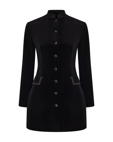 Платье-жакет бархатное