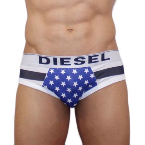 Мужские трусы брифы DIESEL American Flag синие DIS0221