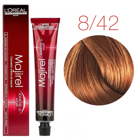 L'Oreal Professionnel Majirel 8.42 (Светлый блондин ирисовый) - Краска для волос