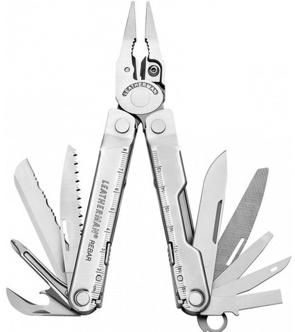 Картинка мультитул Leatherman Rebar сталь - 1