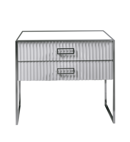 Boheme Monaco 866-100-WCR Тумба, цвет: белый глянец, хром