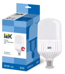 Лампа светодиодная HP 50Вт 230В 6500К Е40 IEK LLE-HP-50-230-65-E40