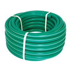Шланг 1" 25 м, поливочный армированный трехслойный зеленый, TPE (термоэластопласт), ФАРИНА, 93320 ---